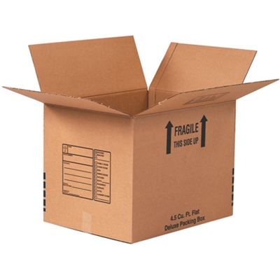 12 x 12 x 12" Deluxe Packing Boxes - 25/Bundle