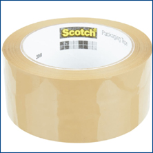 3850 - 2" x 55 Tan Tape (3.1 Mil)  - 1/CS