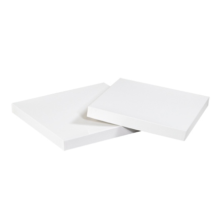 10 x 10" White Deluxe Gift Box Lids - 50/Case