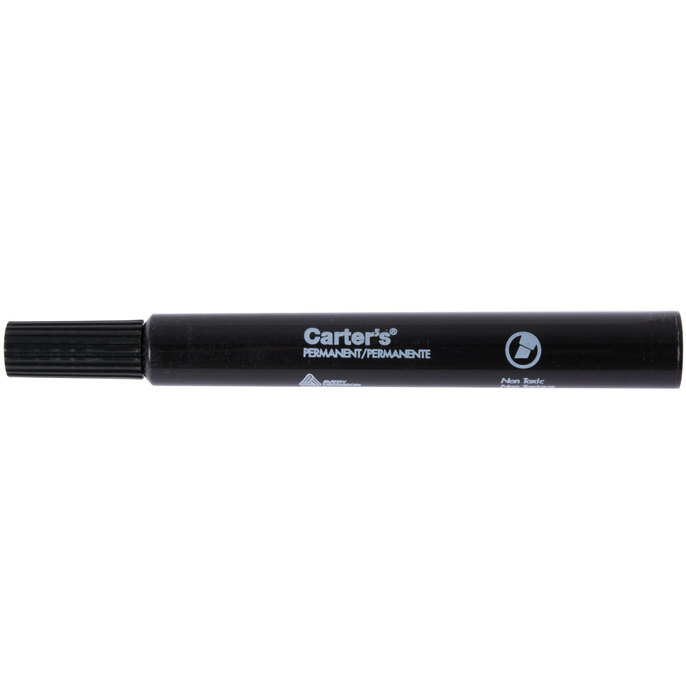 Avery Carter Permanent Marker 27178 Black - 12/CS