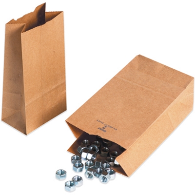 4 5/16 x 2 7/16 x 7 7/8" Kraft Hardware Bags - 400/Case