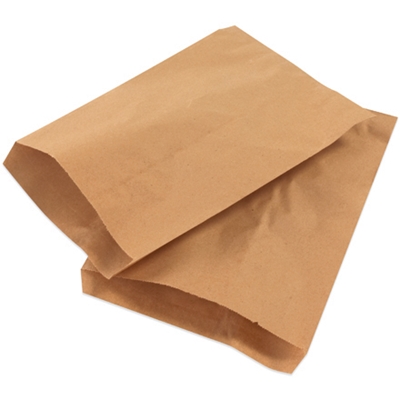 6 1/4 x 9 1/4" Kraft Flat Merchandise Bags - 3000/Case