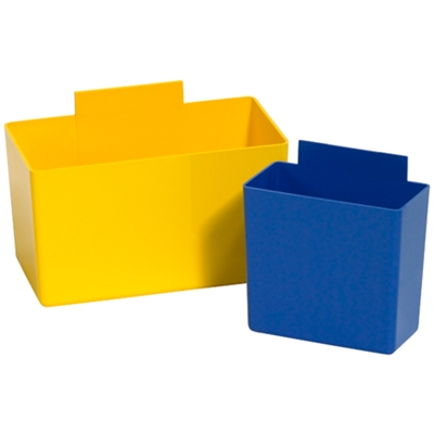 5 1/8 x 2 3/4 x 3" Yellow Shelf Bin Cups - 48/Case