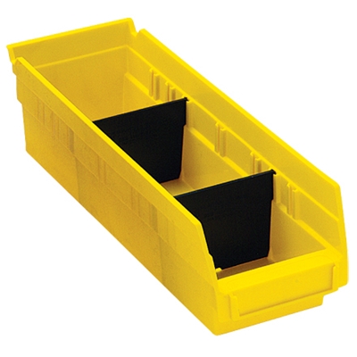 5 1/4 x 3" Plastic Shelf Bin Dividers - 50/Case