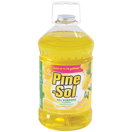 Pine-Sol® Lemon Scent Cleaner - 144 oz. - 1/Case