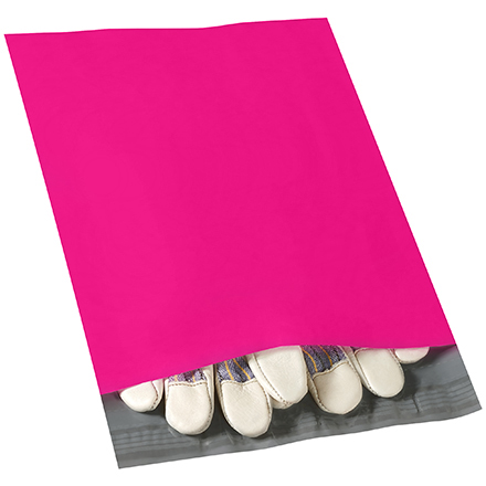 14 1/2 x 19" Pink Poly Mailers - 100/Case