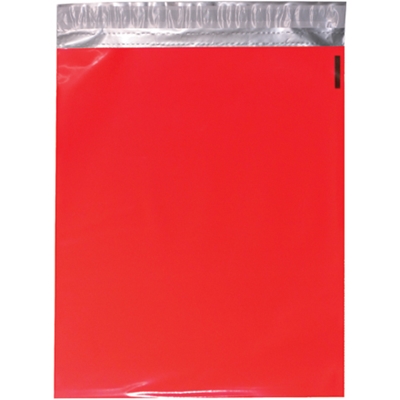 10 x 13" Red Poly Mailers - 100/Case