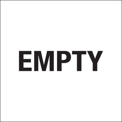 6 x 6" - "Empty" Labels - 500/Roll