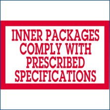 5 x 3"Inner Pack Comply With Prescribe"  - 500/RL