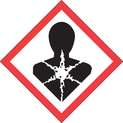 2 x 2" Pictogram - Health Hazard Labels - 500/Roll