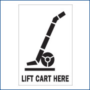 3 x 4 "Lift Cart Here"  - 500/RL