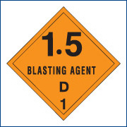 4 x 4 "Blasting Agent 1.5D 1"  - 500/RL