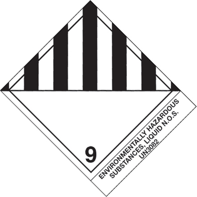 4 x 4 3/4" - "Env Haz Sub, Liquid" Labels - 500/Roll