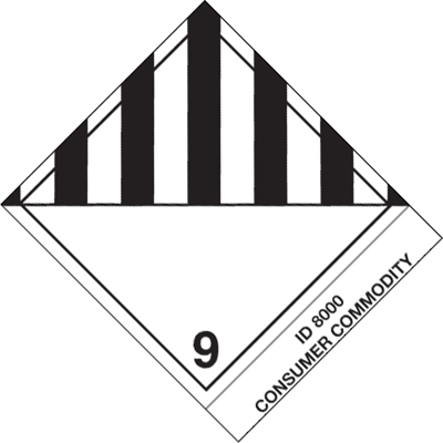 4 x 4 3/4" - "Consumer Commodity" Labels - 500/Roll