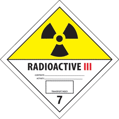 4 x 4" - "Radioactive III" Labels - 500/Roll