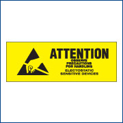 2 x 2 "Attention Observe Precautions  - 500/RL