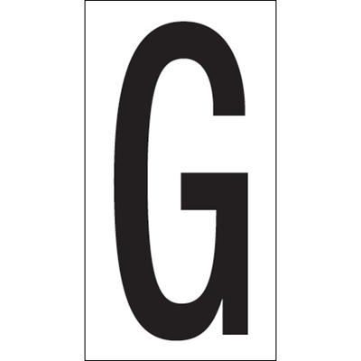 3 1/2" "G" Vinyl Warehouse Letter Labels - 50/Case