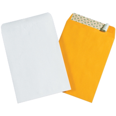 9 x 12" Kraft Self-Seal Envelopes - 500/Case