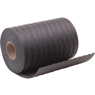 1/8 x 72 x 550 Perforated Recycled Black Air Foam Roll - 1/Each