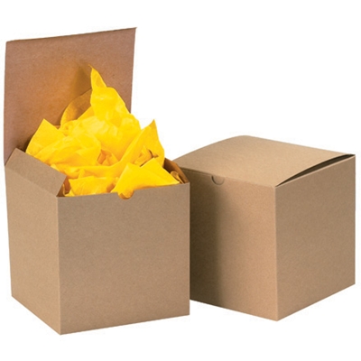 2 x 2 x 2" Kraft Gift Boxes - 200/Case