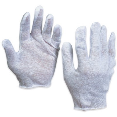 Cotton Inspection Gloves 2.5 oz. - Small - 12/Pairs  case