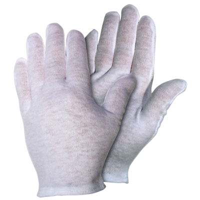 Cotton Inspection Gloves 3.5 oz. -Small - 12/Pairs  case