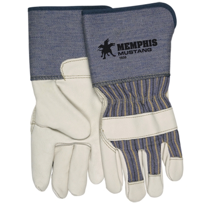 Deluxe Leather Palm Gloves - Medium - 12/Pairs  case