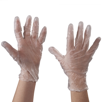 Vinyl Gloves - Clear 3Mil Powdered - Large - 100/Box