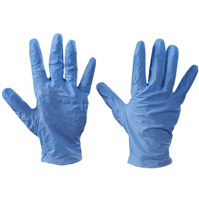 Vinyl Gloves - Blue - 5 Mil - Powdered - Medium - 100/Box