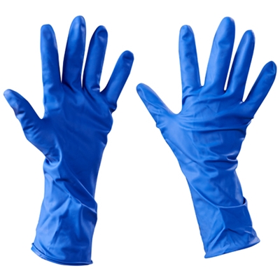 Latex Industrial Gloves Powder-Free w/Extended Cuff - Medium - 50/Case