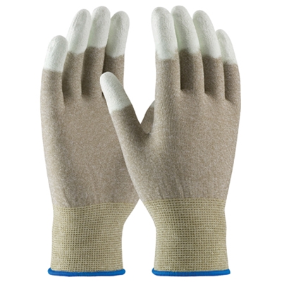 ESD Fingertip Coated Nylon Gloves - Large - 12/Pairs  case