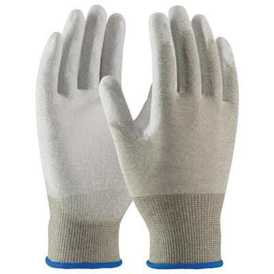 ESD Palm Coated Nylon Gloves - Large - 12/Pairs  case