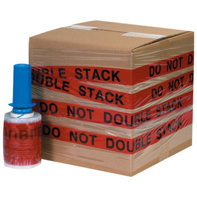 5" x 80 Gauge x 500' "DO NOT DOUBLE STACK" Goodwrappers® Identi-Wrap - 6/Case