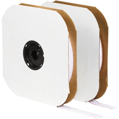 5/8" x 75' White Hook Tape Logic® Individual Tape Strips - 1/Case