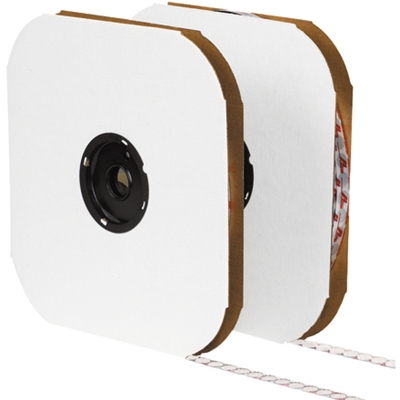 3/8" White Hook Tape Logic® Individual Tape Dots - 1800/Case