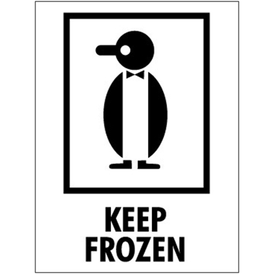 3 x 4" - "Keep Frozen" Labels - 500/Roll