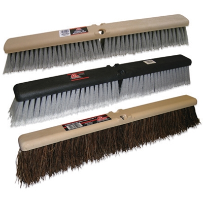 24" Light-Duty Push Broom Head - 6/Case