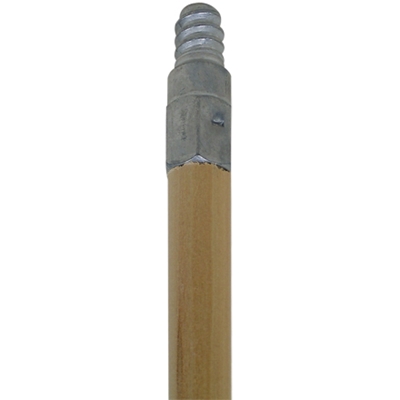 60" Wood Handle with Metal Threads - 12/Case