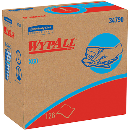 Kimberly Clark WypALL X60 - 9.1 x 16.8" Industrial Wipers Dispenser Box - 1260/Case