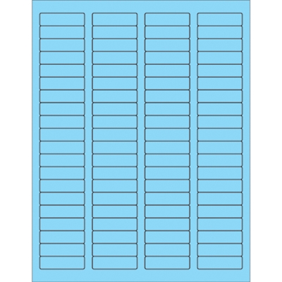 Fluorescent Rectangle Laser Labels