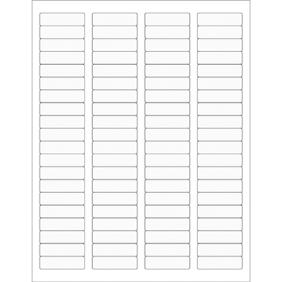 Clear Rectangle Laser Labels