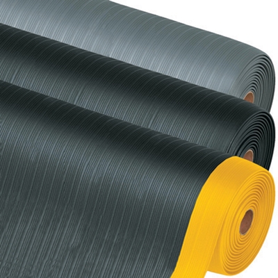 2 x 16' Black Economy Anti-Fatigue Mat - 1/Each