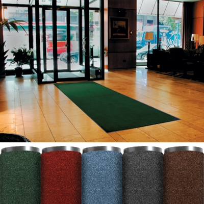 3 x 4' Blue Economy Vinyl Carpet Mat - 1/Each