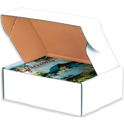 10 x 10 x 2" White Deluxe Literature Mailers - 50/Bundle