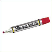 Sharpie King Size Marker, Red - 1/Each