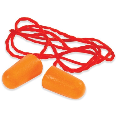 3M - 1110 Foam Earplugs - Corded - 500/Case