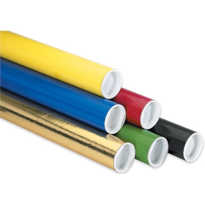 Colored Tubes with End Caps