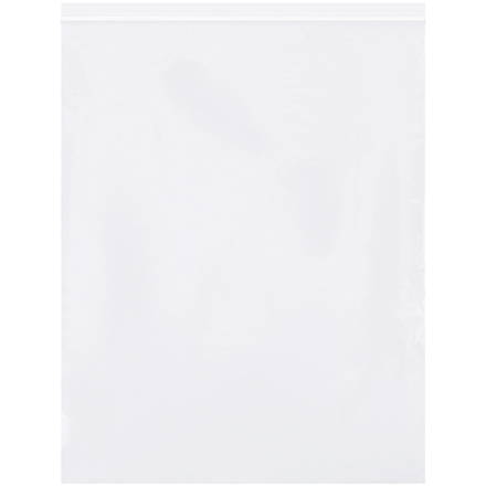 10 x 12" - 2 Mil White Reclosable Poly Bags - 1000/Case