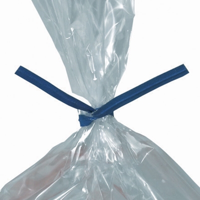 10 x 5/32" Blue Paper Twist Ties - 2000/Case