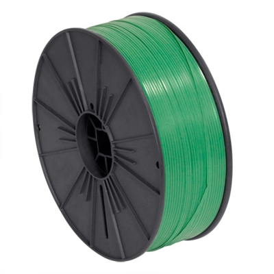 5/32" x 7000' Green Plastic Twist Tie Spool - 1/Each